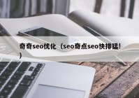 奇奇seo优化（seo奇点seo快排猛!）