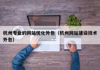 杭州专业的网站优化外包（杭州网站建设技术外包）