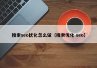 搜索seo优化怎么做（搜索优化 seo）