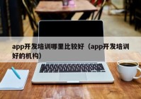 app开发培训哪里比较好（app开发培训好的机构）