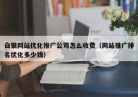 白银网站优化推广公司怎么收费（网站推广排名优化多少钱）