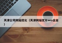 天津公司网站优化（天津网站优化seo企业）