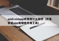 androidapp开发用什么软件（开发安卓app有哪些开发工具）