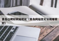 青岛口碑好网站优化（青岛网站优化公司哪家好）