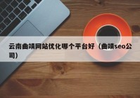 云南曲靖网站优化哪个平台好（曲靖seo公司）