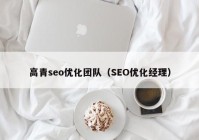 高青seo优化团队（SEO优化经理）